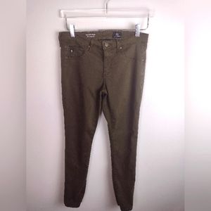 Adriano Goldshmien Women's Forest Green Pants Size 27R